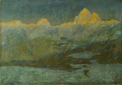 Ivan Grohar Triglavsko pogorje France oil painting art